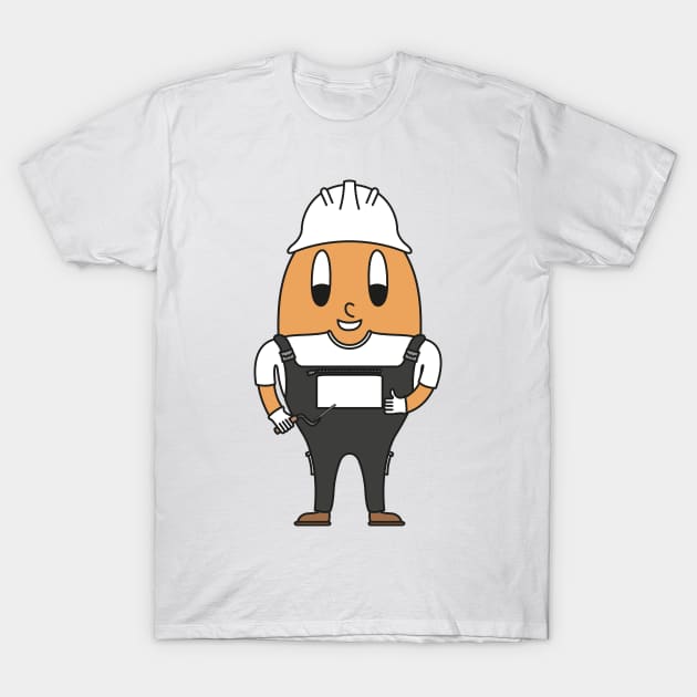 Bricklayer Egg T-Shirt by M.-P.-Mueller